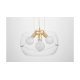 Подвесная люстра Lumina Deco Globo LDP 6018-400 PR+F.GD