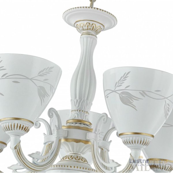 Подвесная люстра Arte Milano 343659/5 WT+G Подвесная люстра Arte Milano 343659/5 WT+G