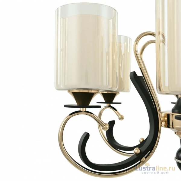 Подвесная люстра Arte Milano Florentia 302237/6 Bk/Gd Подвесная люстра Arte Milano Florentia 302237/6 Bk/Gd