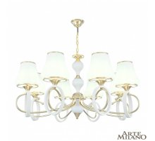 Подвесная люстра Arte Milano Florentia-2387 302387/8 Wh/Gd