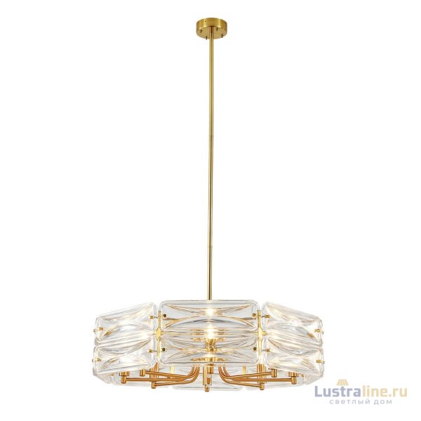 Подвесная люстра Indigo Zaffiro 12046/8P Brass V000499 Подвесная люстра Indigo Zaffiro 12046/8P Brass V000499