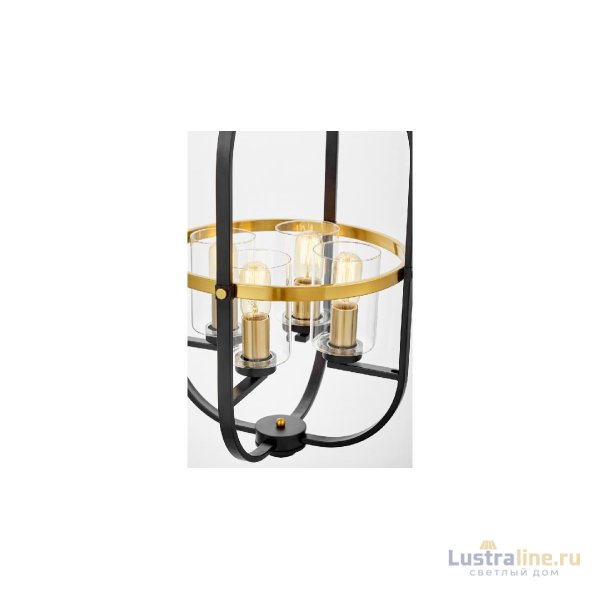 Подвесная люстра Lumina Deco Monterey LDP 1141-4 BK+MD