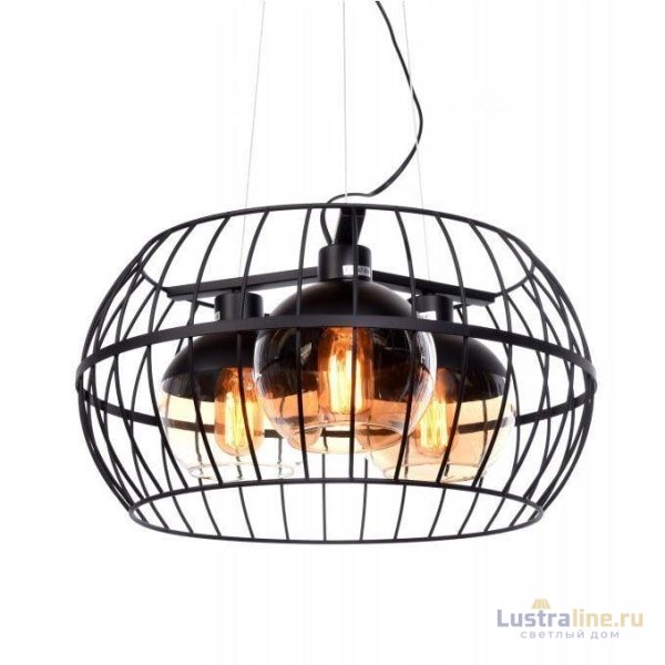 Подвесная люстра Lumina Deco Optis LDP 11765-3 BK