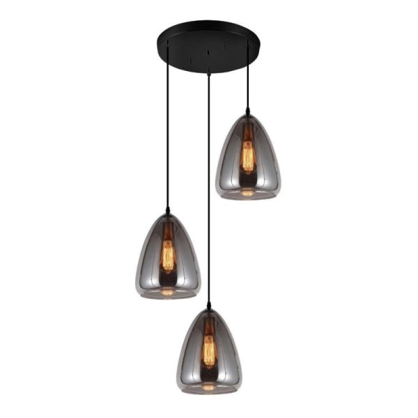 Подвесная люстра Lumina Deco Braga LDP 6841-3 GY УЦ
