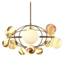 Подвесная люстра Delight Collection Planet KG1122P-13B brass