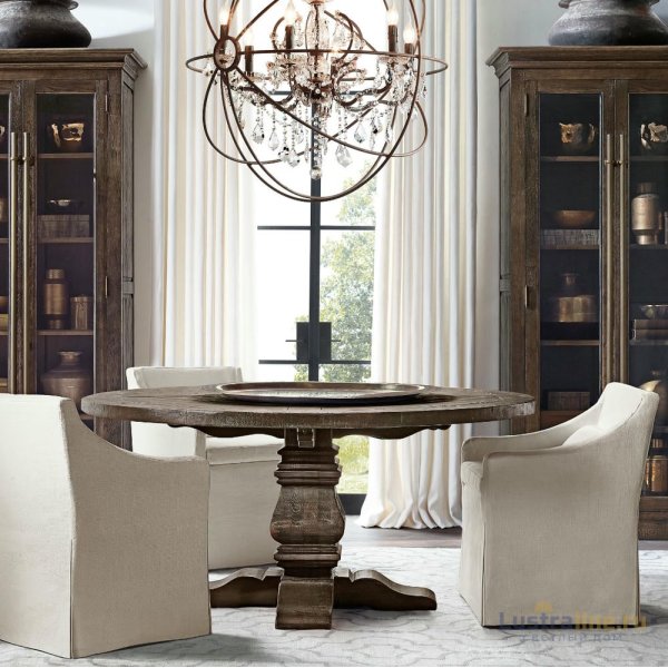 Подвесная люстра Delight Collection Foucault S Orb 5014-D6 rusty