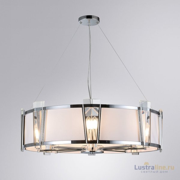 Подвесная люстра Arte Lamp Grato A4079LM-8CC Подвесная люстра Arte Lamp Grato A4079LM-8CC