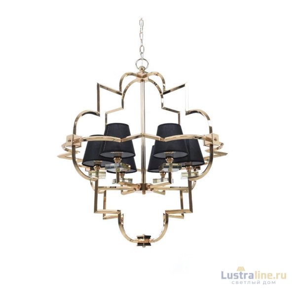 Подвесная люстра Lumina Deco Baltimore LDP 8020-6 GD+BK