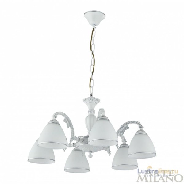 Подвесная люстра Arte Milano 340837/6 WT+SL Подвесная люстра Arte Milano 340837/6 WT+SL
