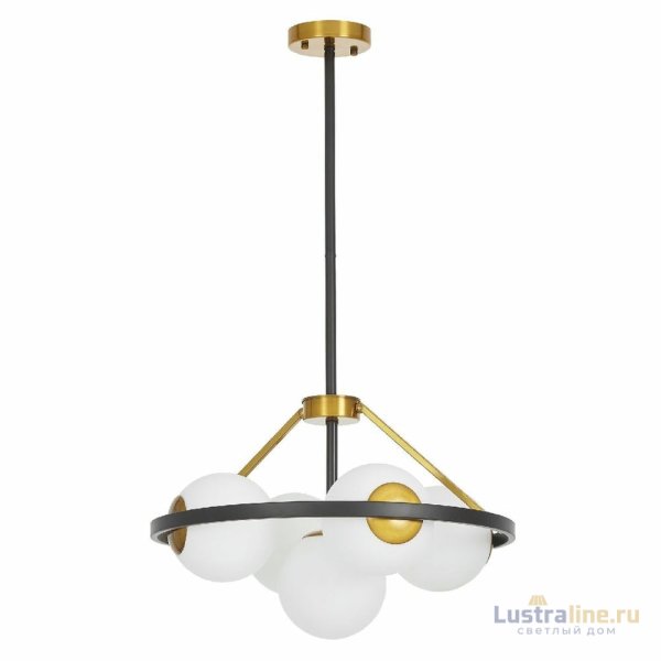 Подвесная люстра Lumina Deco Donzano LDP 8034-5 BK+WT