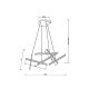 Подвесная люстра Maytoni Line MOD016PL-L80GK