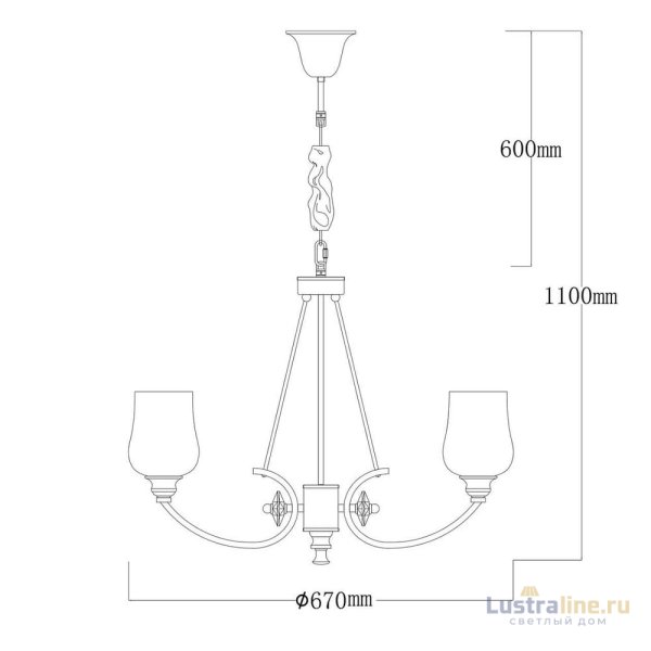 Подвесная люстра MW-Light Палермо 386017706