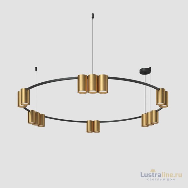 Подвесная люстра Denkirs Orbit DK4067-BK+SG