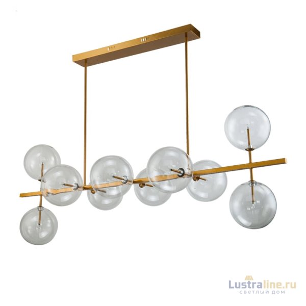Подвесная люстра Delight Collection Globe Mobile KG0965P-10L brass