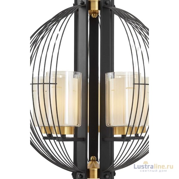 Подвесная люстра Lumina Deco Ponti LDP 1245-5 BK+MD
