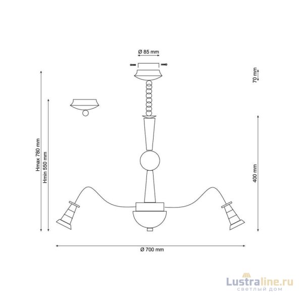 Подвесная люстра Lucia Tucci Natura 071.8 LED