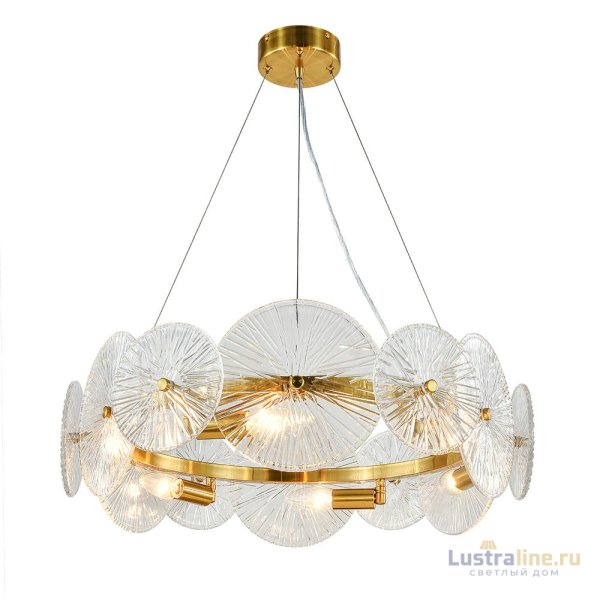 Подвесная люстра Indigo Miele 12021/6P Brass V000604
