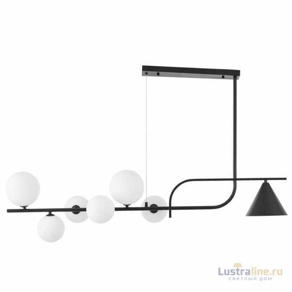 Подвесная люстра Lumina Deco LDP 7036-7 BK+WT