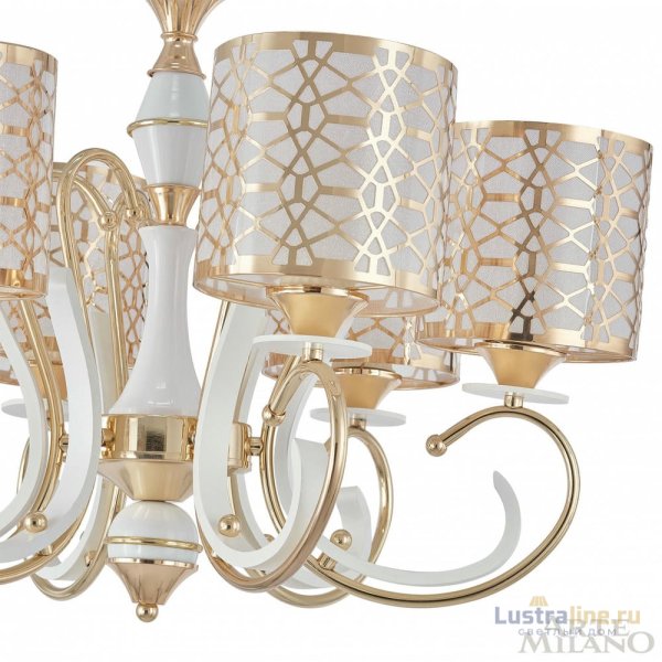 Подвесная люстра Arte Milano Florentia-1237 301237/6 Wh/Gd Подвесная люстра Arte Milano Florentia-1237 301237/6 Wh/Gd
