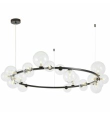 Подвесная люстра Lumina Deco LDP 7033-24 BK+CL