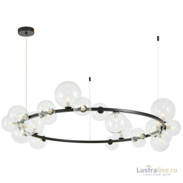 Подвесная люстра Lumina Deco LDP 7033-24 BK+CL