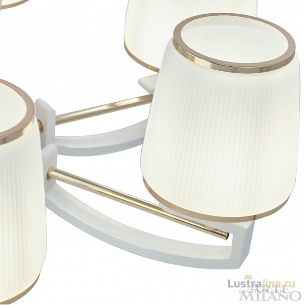 Подвесная люстра Arte Milano Florentia-2457 302457/8 Wh/Gd Подвесная люстра Arte Milano Florentia-2457 302457/8 Wh/Gd