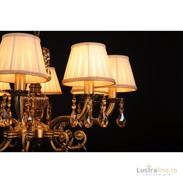 Подвесная люстра Abrasax Sylvia L.8110-8BR CRISTAL-SHADE