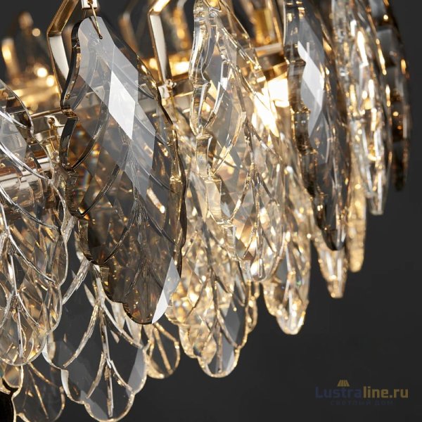 Подвесная люстра Delight Collection D8011P/R-600 gold/smoky
