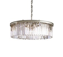 Подвесная люстра Delight Collection 1920s Odeon KR0387P-10B chrome/clear