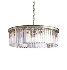 Подвесная люстра Delight Collection 1920s Odeon KR0387P-10B chrome/clear