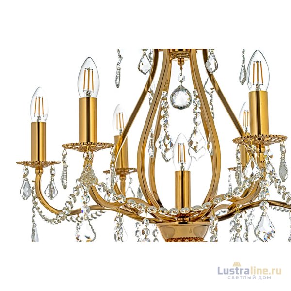 Подвесная люстра Arti Lampadari Ercolano E 1.1.6.602 G Подвесная люстра Arti Lampadari Ercolano E 1.1.6.602 G