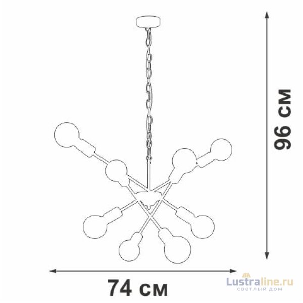Подвесная люстра Vitaluce V4750-0/8 Подвесная люстра Vitaluce V4750-0/8
