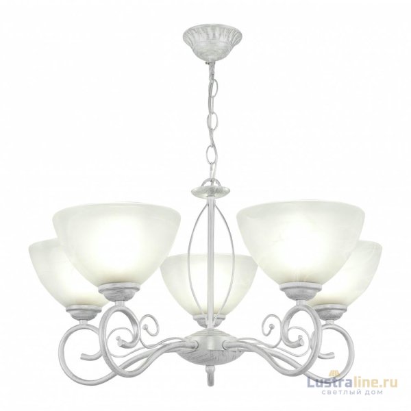 Подвесная люстра Arte Milano Amalfi 330656/5 WT+SL Подвесная люстра Arte Milano Amalfi 330656/5 WT+SL