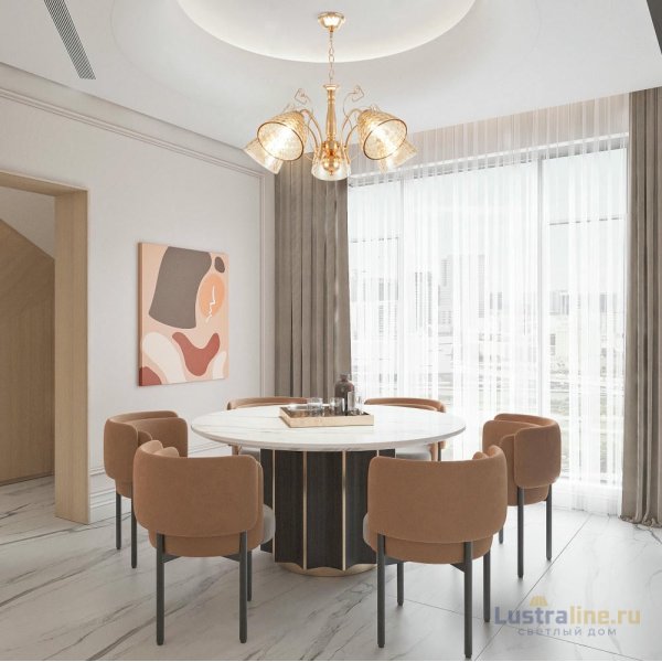 Подвесная люстра Arte Milano Amalfi 339156/5 FGD Подвесная люстра Arte Milano Amalfi 339156/5 FGD