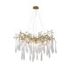 Подвесная люстра Crystal Lux Reina REINA SP8 D1000 GOLD PEARL