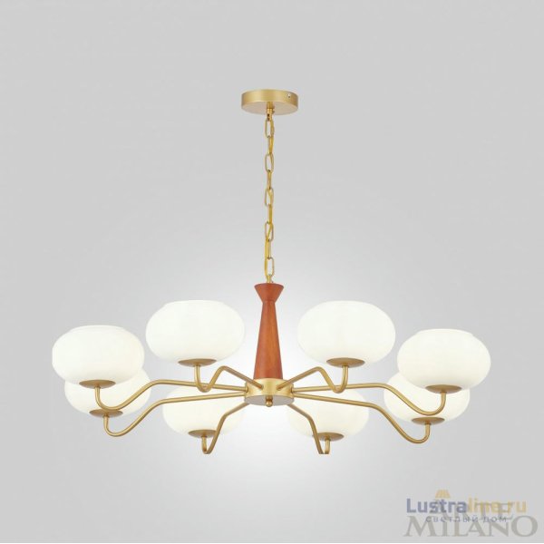 Подвесная люстра Arte Milano Napoli 310166/D900/8 BS/WD Подвесная люстра Arte Milano Napoli 310166/D900/8 BS/WD