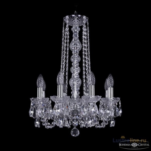 Подвесная люстра Bohemia Ivele Crystal 1402/8/141/h-57 Ni Подвесная люстра Bohemia Ivele Crystal 1402/8/141/h-57 Ni