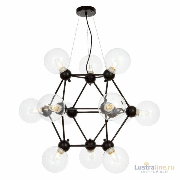 Подвесная люстра Lumina Deco Zodiak LDP 160N-12 BK+PR