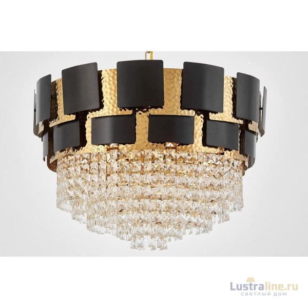 Подвесная люстра Lumina Deco LDP 7045-600 BK+GD