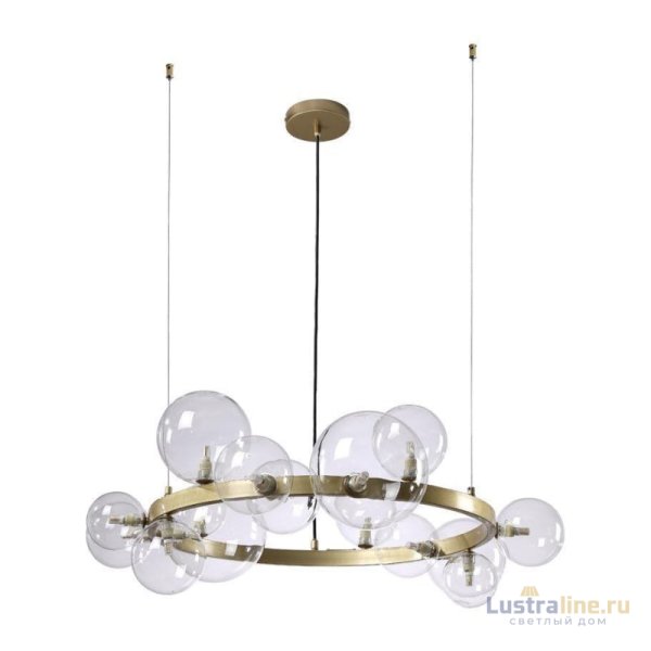 Подвесная люстра Crystal Lux Agata SP15 V2 Gold/Transparente Подвесная люстра Crystal Lux Agata SP15 V2 Gold/Transparente