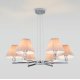 Подвесная люстра Eurosvet Peony 60136/6 хром/серый