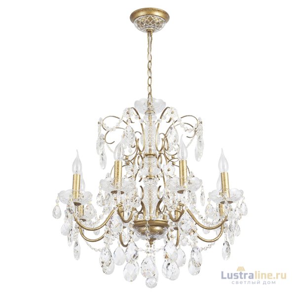 Подвесная люстра Crystal Lux ODELIS SP8 GOLD