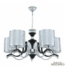 Подвесная люстра Arte Milano Florentia-6787 306787/5 Bk/Ni
