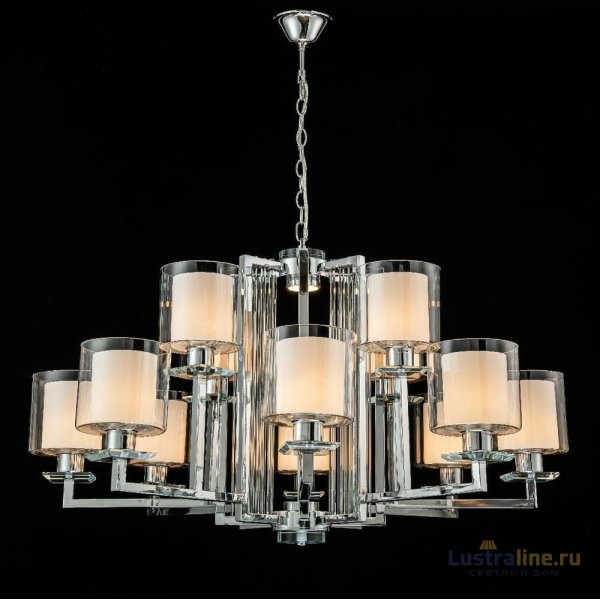Подвесная люстра iLamp King RM6201-8+4 CR+CL Подвесная люстра iLamp King RM6201-8+4 CR+CL
