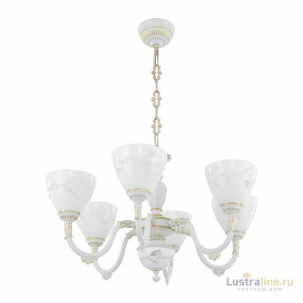 Подвесная люстра Arte Milano 341837/6 WT+G Подвесная люстра Arte Milano 341837/6 WT+G