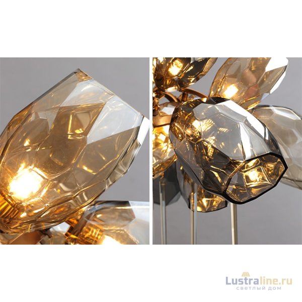 Подвесная люстра Delight Collection Britannica 8898P/AS gold/smoky Подвесная люстра Delight Collection Britannica 8898P/AS gold/smoky
