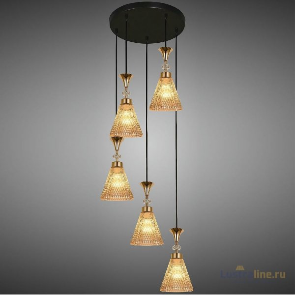 Подвесная люстра Reluce 02005-0.9-05 AMBER