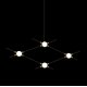 Подвесная люстра DeLight Collection Molecular MD18001067-4A black/gold