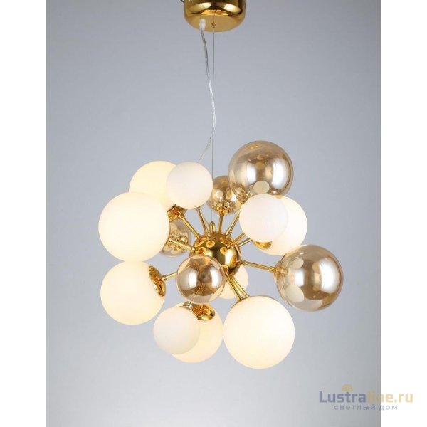 Подвесная люстра Lumina Deco Galaksida LDP 8565-10/16 GD+TEA