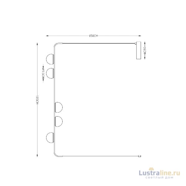 Подвесная люстра Arte Lamp Poplar A2174SP-5BK
